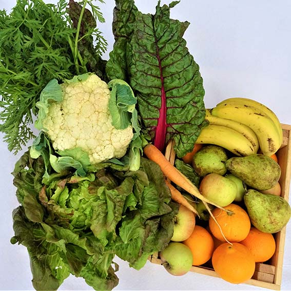 Caja mixta de hortalizas y frutas